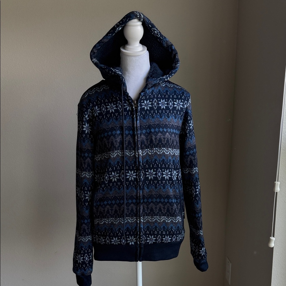 Aeropostale men’s blue&gray zip front hoodie